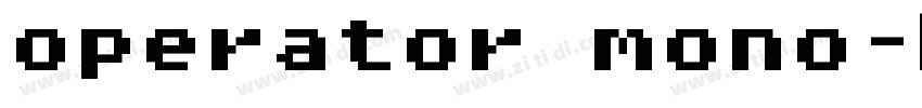 operator mono字体转换